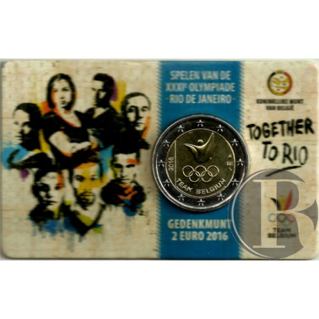Belgica. 2016. 2 Euro (SC) Olimpiadas