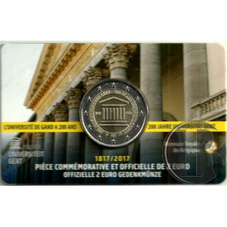 Bélgica. 2017. 2 Euro (SC) Universidad GENT