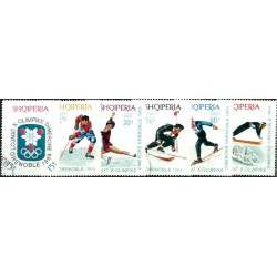 (1103 a 1108) Albania. 1967-68. Serie Completa. Olimpiada Grenoble (Usado)