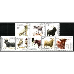 (1127 a 1134) Albania. 1968. Serie Completa. Cabras (Usado)