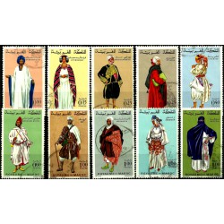 (198A a 206) Marruecos. 1968-74. Serie Completa. Costumbres Regionales (Usado)
