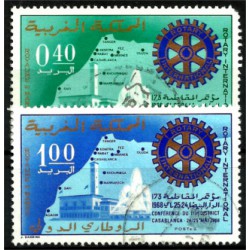 (193-194) Marruecos. 1968. Serie Completa. Mapa de Marruecos (Usado)