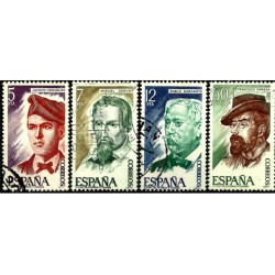 (2398 a 2401) 1977. Serie Completa. Personajes Españoles (Usado)