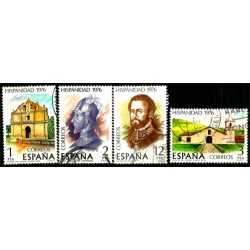 (2371 a 2374) 1976. Serie Completa. Hispanidad. Costa Rica (Usado)