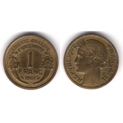 (885) Francia. 1937. 1 Franc (MBC)