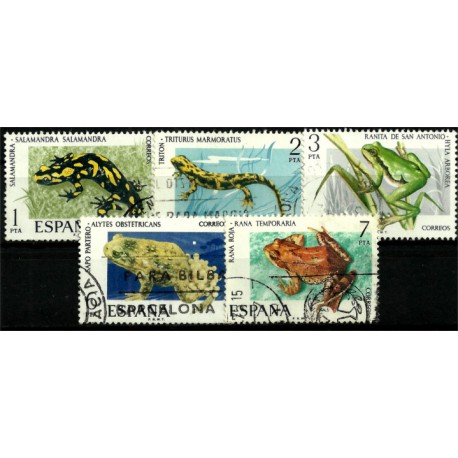 (2272 a 2276) 1975. Serie Completa. Fauna Hispánica (Usado)