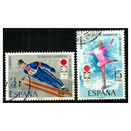 (2074-2075) 1972. Serie Completa. Juegos Olímpicos Sapporo (Usado)