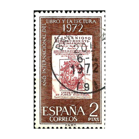 (2076) 1972. 2 Pesetas. Año Internacional Libro (Usado)