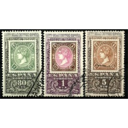 (1689 a 1691) 1965. Serie Completa. Centenario Primer Sello (Usado)