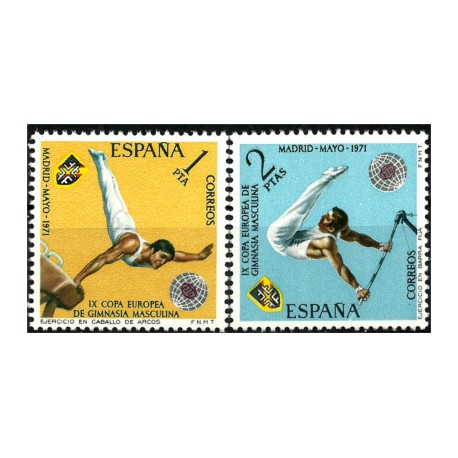 (2034-2035) 1971. Serie Completa. IX Campeonato Gimnasia Masculina (Nuevo)