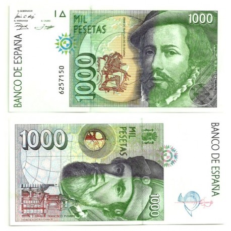 [1992] Billete de 1000 Pesetas (SC). Sin Serie.
