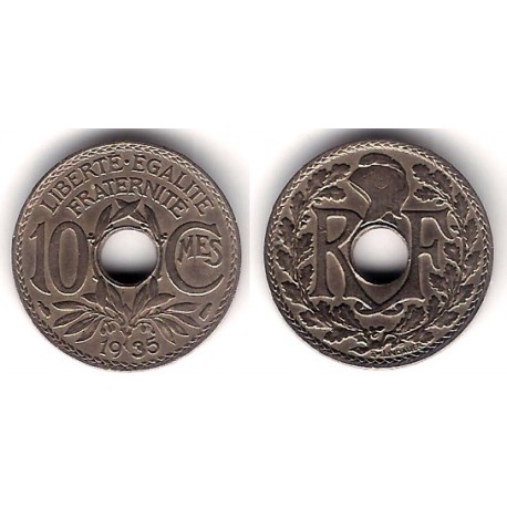 (866a) Francia. 1935. 10 Centimes (EBC)
