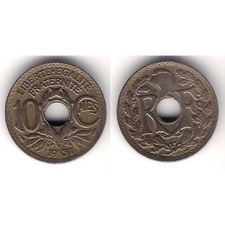 (866a) Francia. 1931. 10 Centimes (MBC)