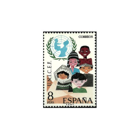 (2054) 1971. 8 Pesetas. XXV Aniv. UNICEF (Nuevo)