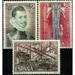 (2055 a 2057) 1971. Serie Completa. IV Cent. Batalla Lepanto (Nuevo)