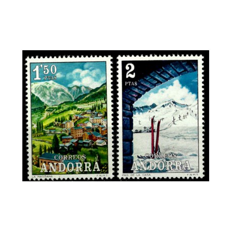 (64-65) Andorra. 1972. 1,50 + 2 Pesetas (Nuevo)