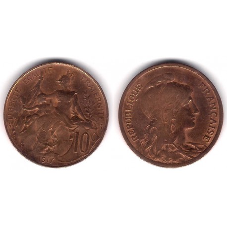 (843) Francia. 1917. 10 Centimes (BC)