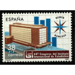 (2718) 1983. 38 Pesetas. 44º Congreso Inst. Int. Estadistica (Nuevo)