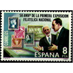 (2576) 1980. 8 Pesetas. 50 Aniv. Exposición Filatélica (Nuevo)