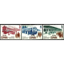 (2560 a 2562) 1980. Serie Completa. Transportes Colectivos (Nuevo)