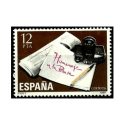 (2610) 1981. 12 Pesetas. Homenaje a la Prensa (Nuevo)