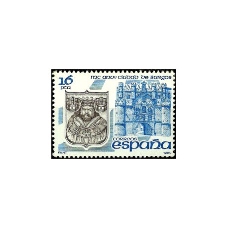 (2743) 1984. 16 Pesetas. MC Aniv. Ciudad Burgos (Nuevo)