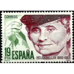 (2574) 1980. 19 Pesetas. Centenario de Helen Keller (Nuevo)