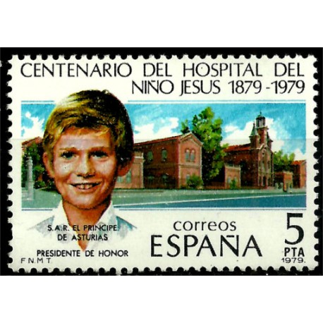 (2548) 1979. 5 Pesetas. Centenario Hospital Niño Jesus (Nuevo)