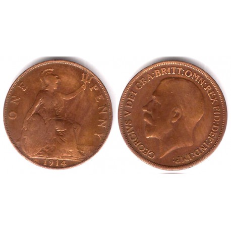 (810) Gran Bretaña. 1914. 1 Penny (BC)