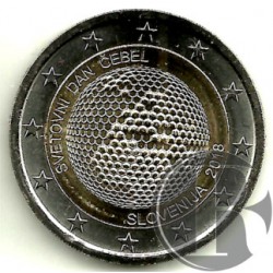 Eslovenia. 2018. 2 Euro (SC) Día Mundial de las Abejas