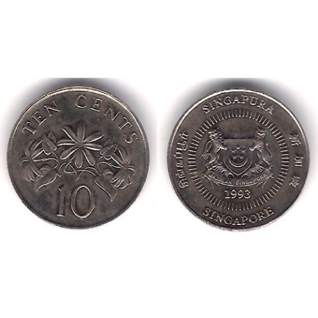 (51) Singapur. 1993. 10 Cents (MBC)