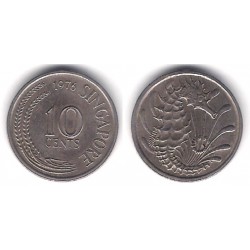 (3) Singapur. 1976. 10 Cents (MBC)