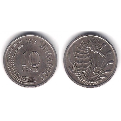 (3) Singapur. 1976. 10 Cents (MBC)