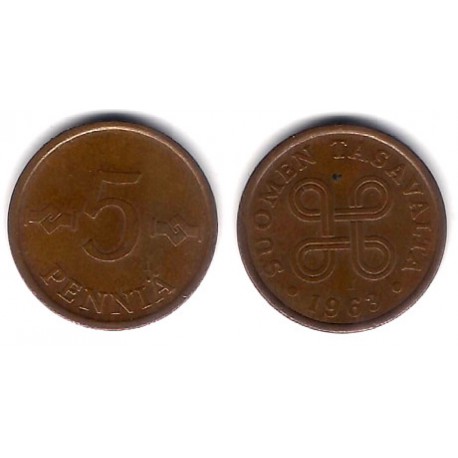 (45) Finlandia. 1963. 5 Pennia (MBC-)