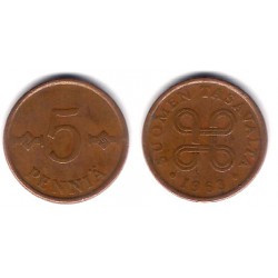 (45) Finlandia. 1963. 5 Pennia (MBC-)