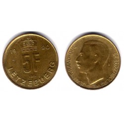 (65) Luxemburgo. 1990. 5 Francs (EBC)