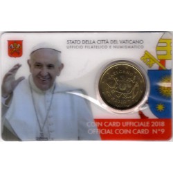 Ciudad del Vaticano. 2018. Coincard 50 Céntimos (SC) Nº 9