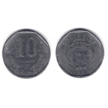 (215.2) Costa Rica. 1985. 10 Colones (MBC)