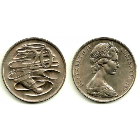 (66) Australia. 1974. 20 Cents (EBC)