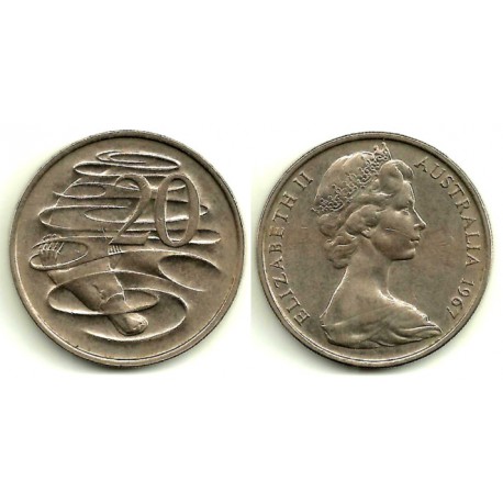(66) Australia. 1967. 20 Cents (MBC+)
