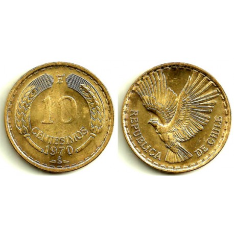 (191) Chile. 1970. 10 Centesimos (EBC)