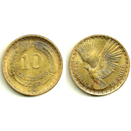 (191) Chile. 1969. 10 Centesimos (EBC)