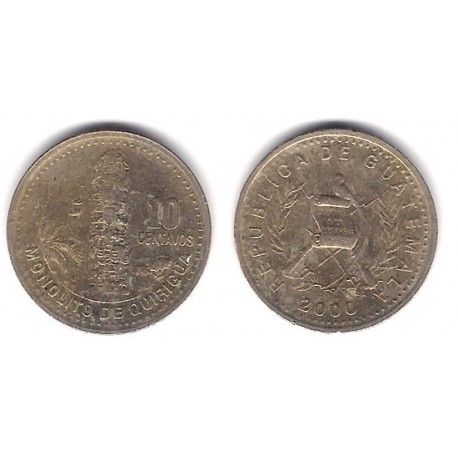 (277.6) Guatemala. 2000. 10 Centavos (MBC)