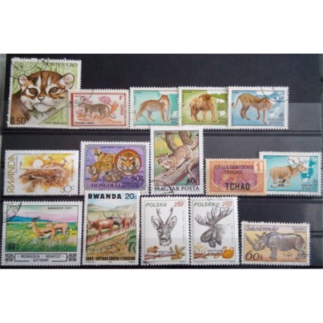 Lote de sellos de varios paises (15 uds)