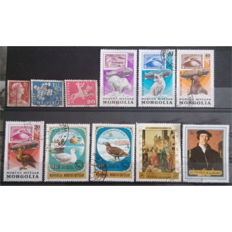 Lote de sellos de varios paises (11 uds)