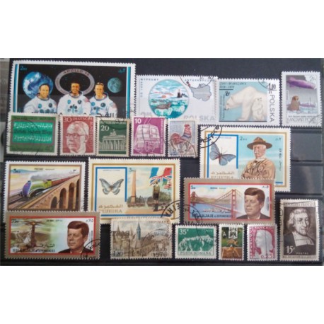 Lote de sellos de varios paises (19 uds)