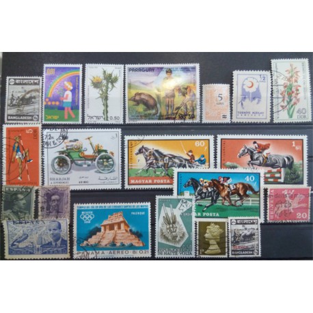 Lote de sellos de varios paises (20 uds)