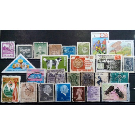 Lote de sellos de varios paises (26 uds)