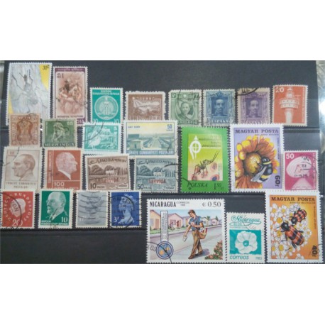 Lote de sellos de varios paises (26 uds)