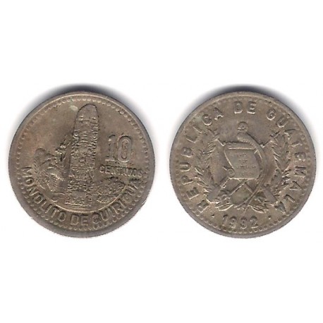 (277.5) Guatemala. 1992. 10 Centavos (BC+)